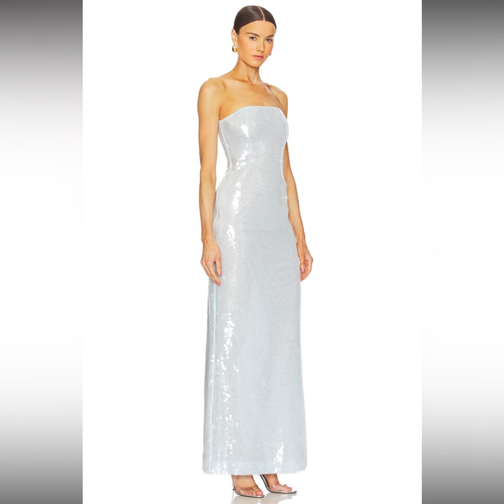retrofete Beth Sequin Dress in Dove